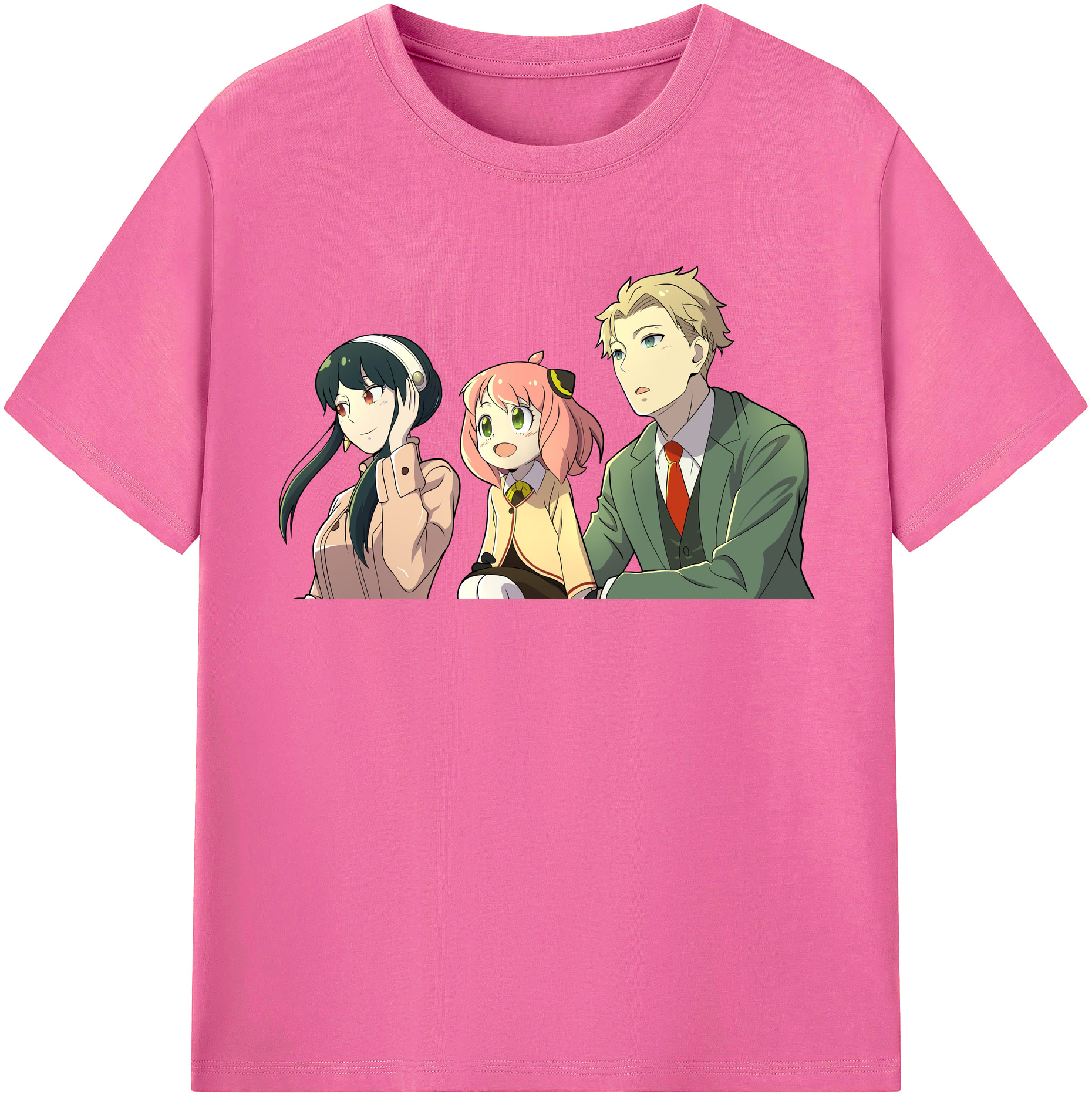 （画像用） SPY×FAMILY间谍家家酒 レディースカジュアルプリントTシャツ（綿100％）